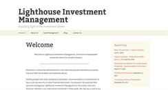 Desktop Screenshot of lighthouseinvestmentmanagement.com